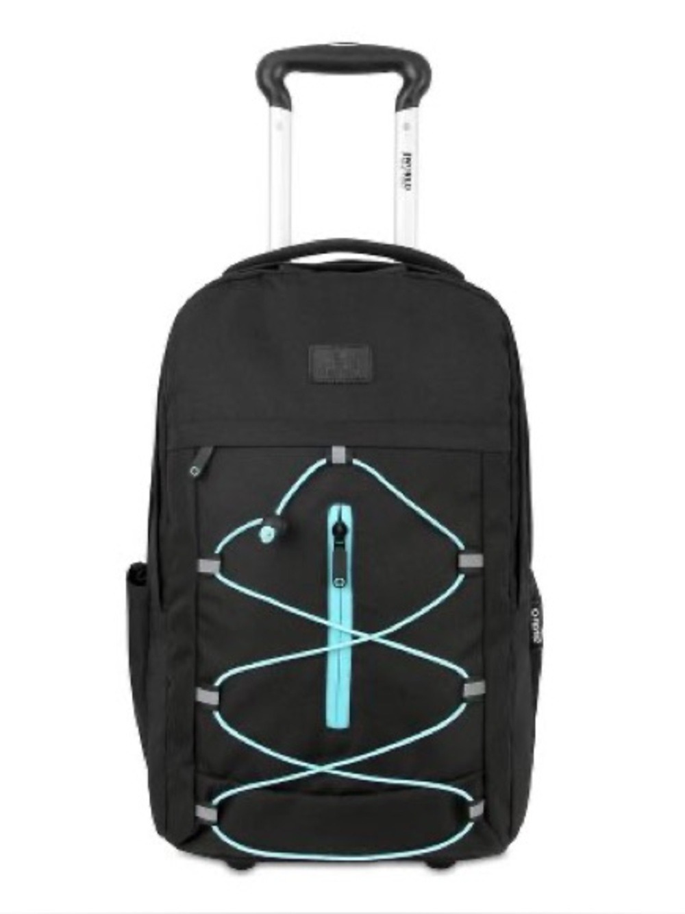 J World Lash Laptop Backpack Black Blue 19 Inch Rolling Convertible NWT